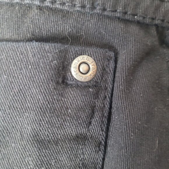 Frankie B. Low Rise Black Jeans Womens Slim Fit Cotton/Spandex 26 Waist 33" Inse - Picture 10 of 16